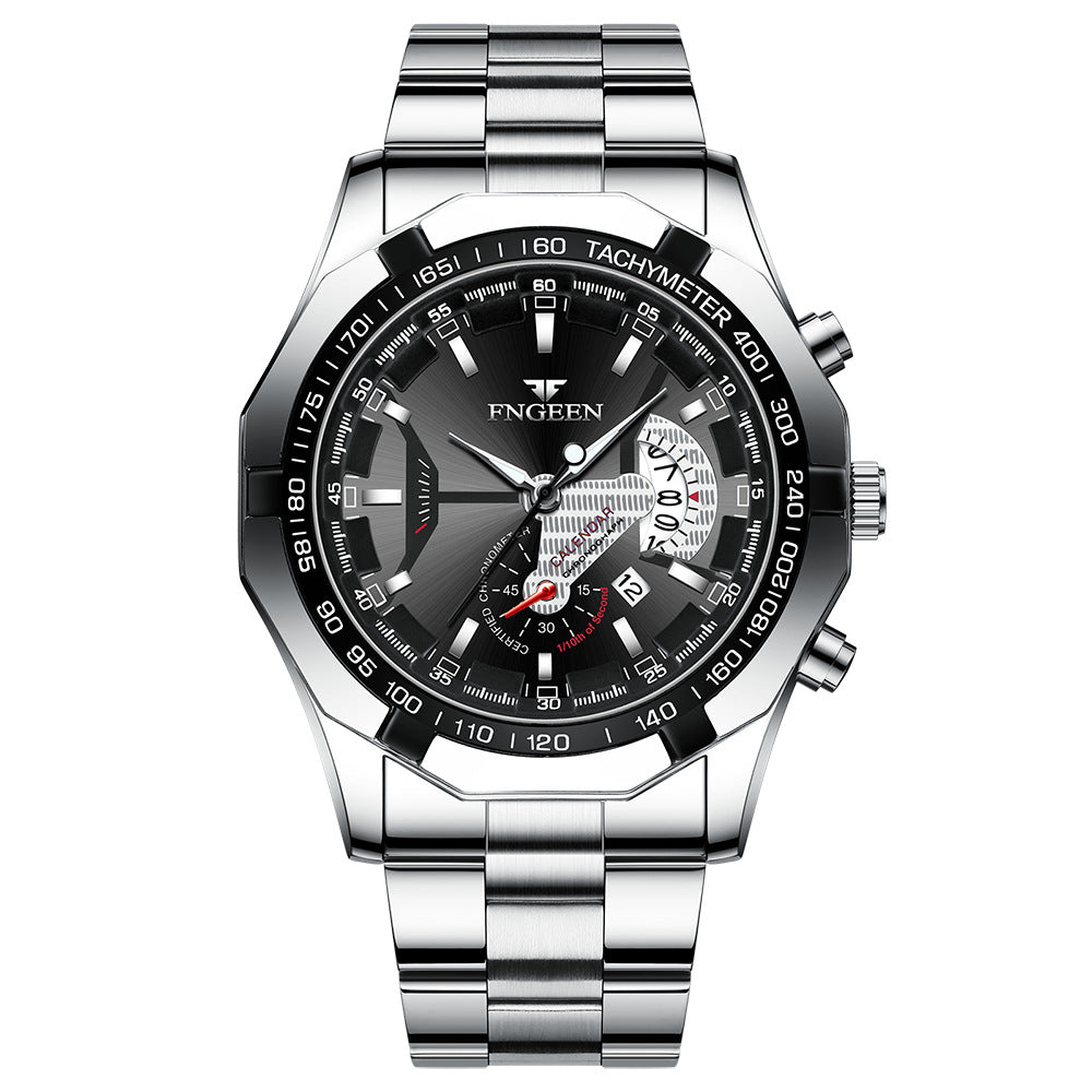 Herren Business-Uhr mit Leuchtanzeige und Kalender – Bild 10 | LuxeStyle
