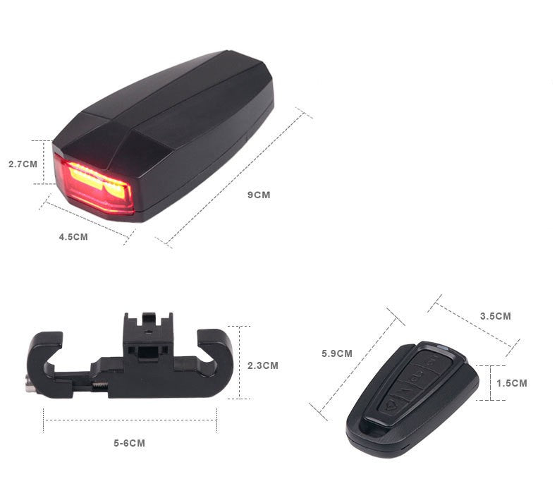 MTB Alarm-Hupe mit Licht