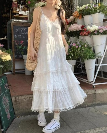 Strand-Maxikleid «Bali» im luftigen Stufen-Schnitt, Damen – LuxeStyle