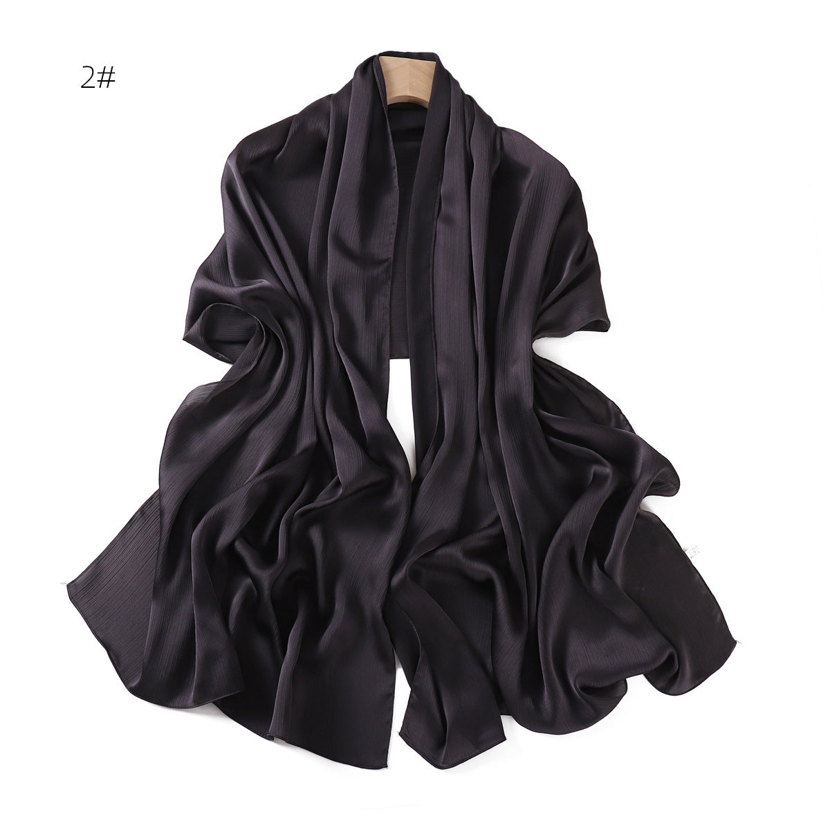 Einfarbiger Sommer-Schal für Damen – Bild 2 | LuxeStyle