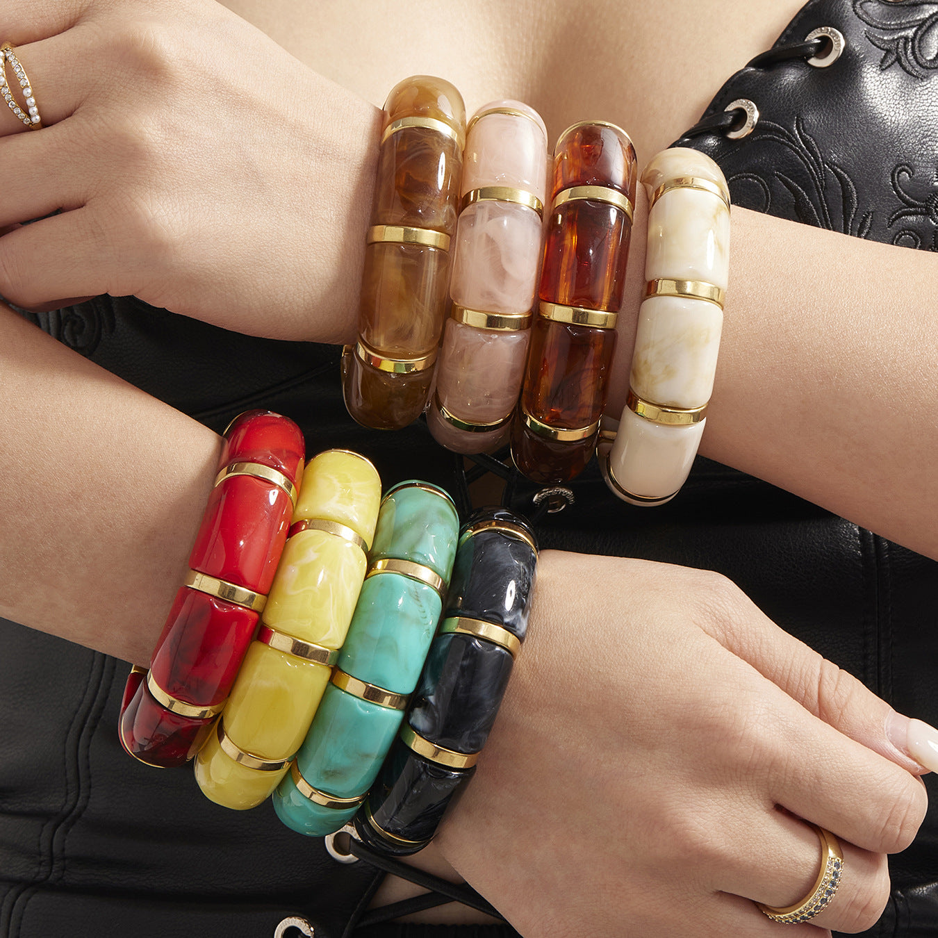 Multicolor Harz-Armband