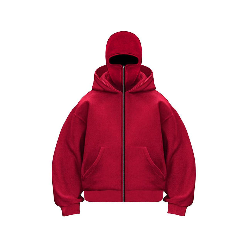 Unisex Kapuzenpullover mit Doppelreissverschluss