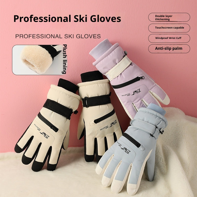 Winter Fleece-gefütterte Ski-Handschuhe