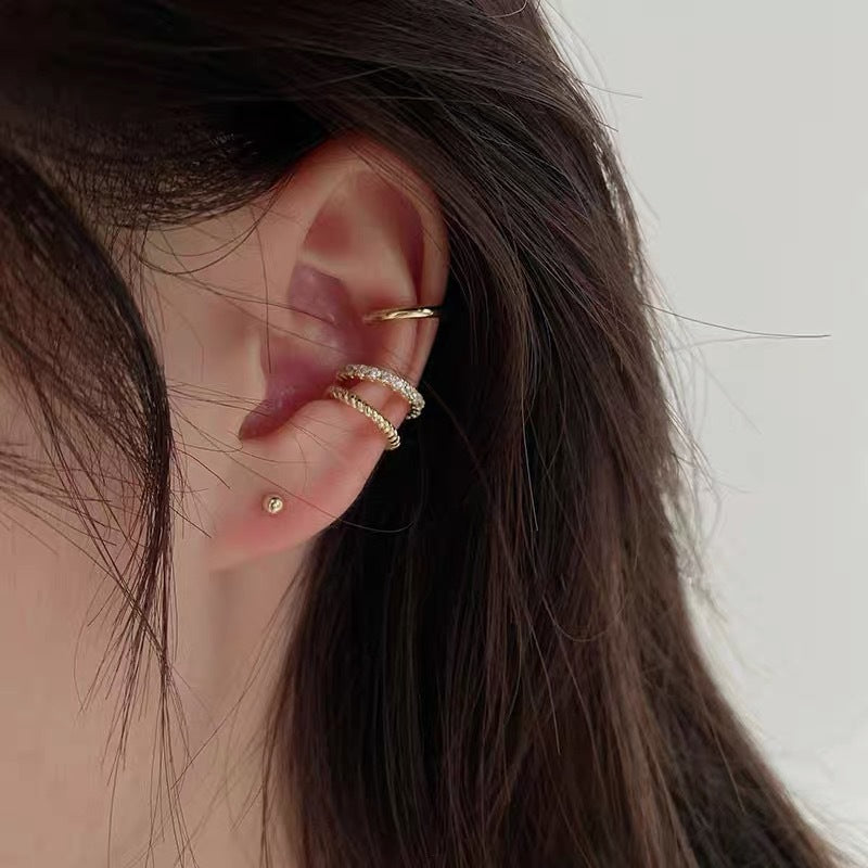 Elegante S925 Silber Ohrclips für Damen
