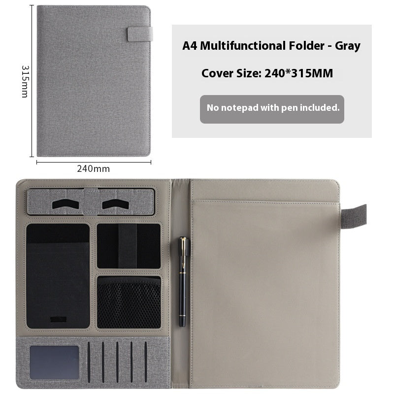 A4 Leder Ordner mit Multifunktion – Bild 12 | LuxeStyle