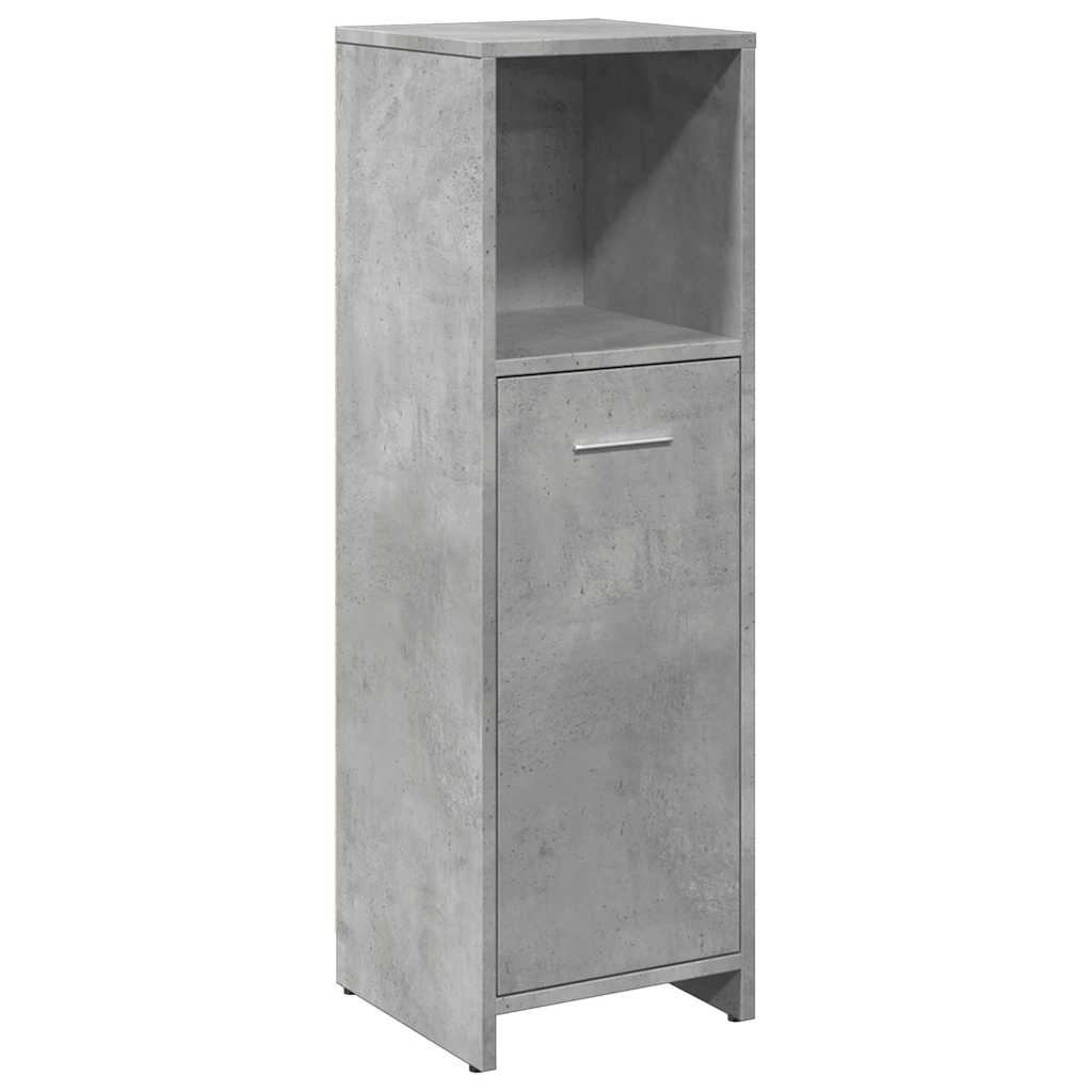Badezimmerschrank, Betongrau, 30x30x95 cm