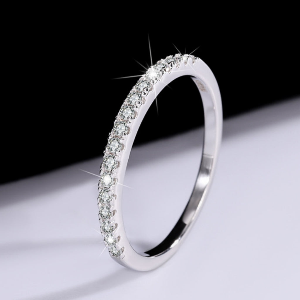 Silberring mit Moissanit-Diamant – Bild 3 | LuxeStyle