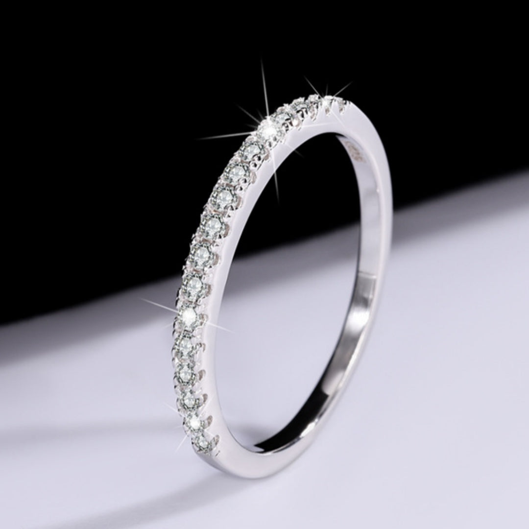 Silberring mit Moissanit-Diamant – Bild 3 | LuxeStyle
