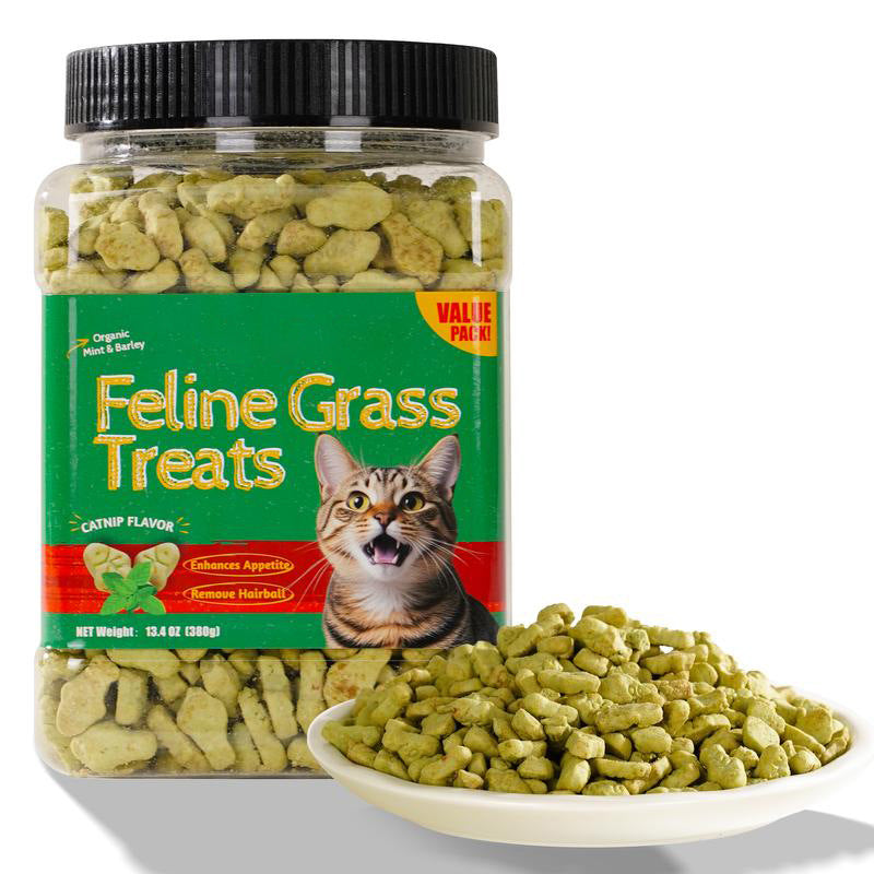 Katzen- und Hunde-Gras-Biskuits gegen Haarballen