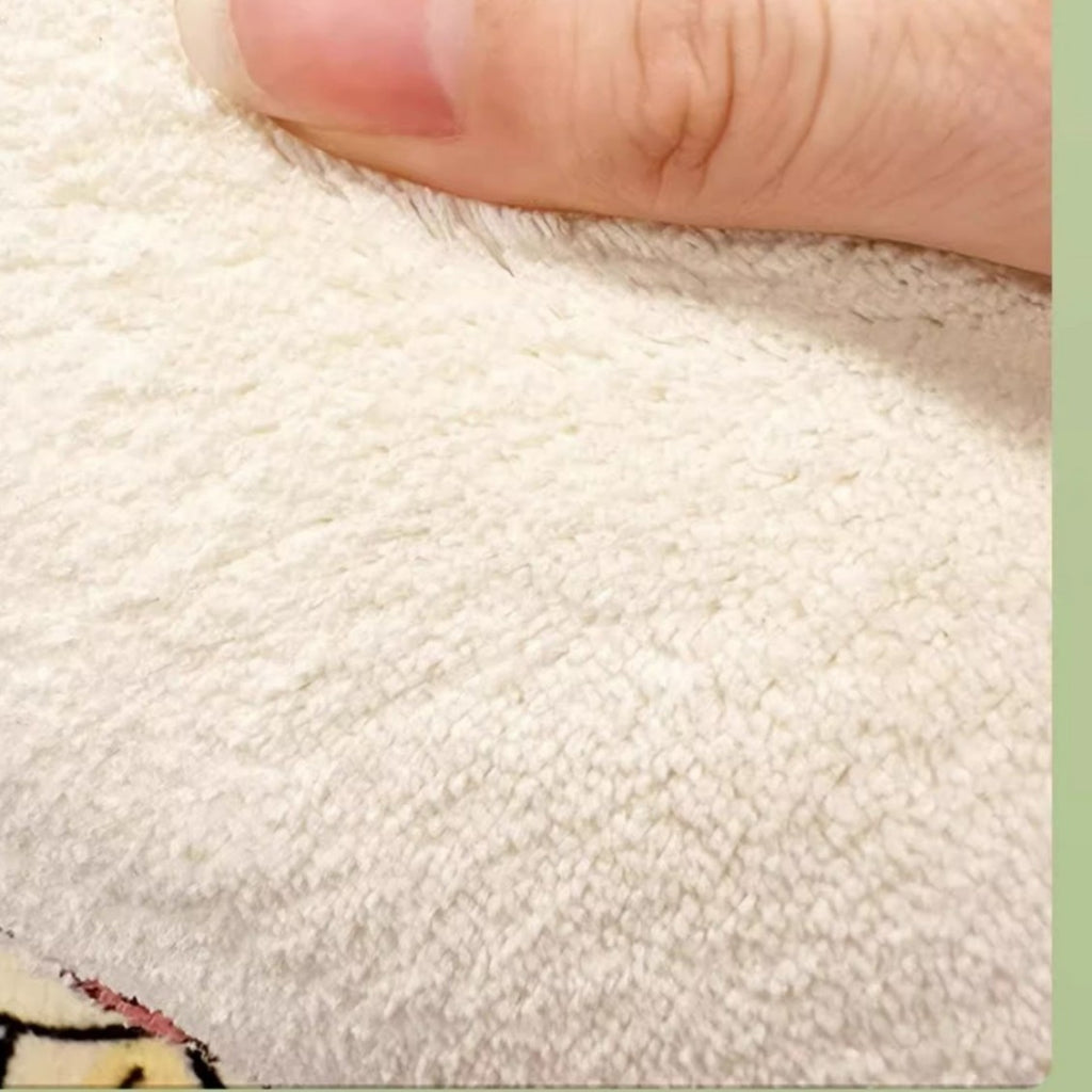 Unregelmässiger Teppich mit Kaschmir-Haptik