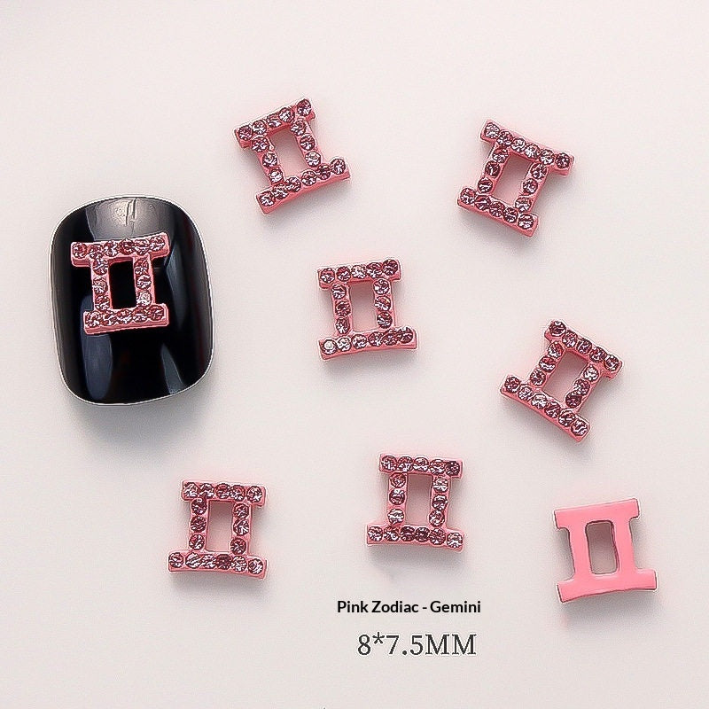 12 Sternzeichen Nagel-Deko Set (10 Stk.)