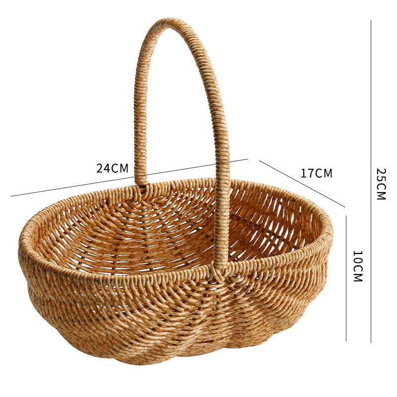 Wicker-Stil Handkorb für Obst und Gemüse – Mittel – Bild 6 | LuxeStyle