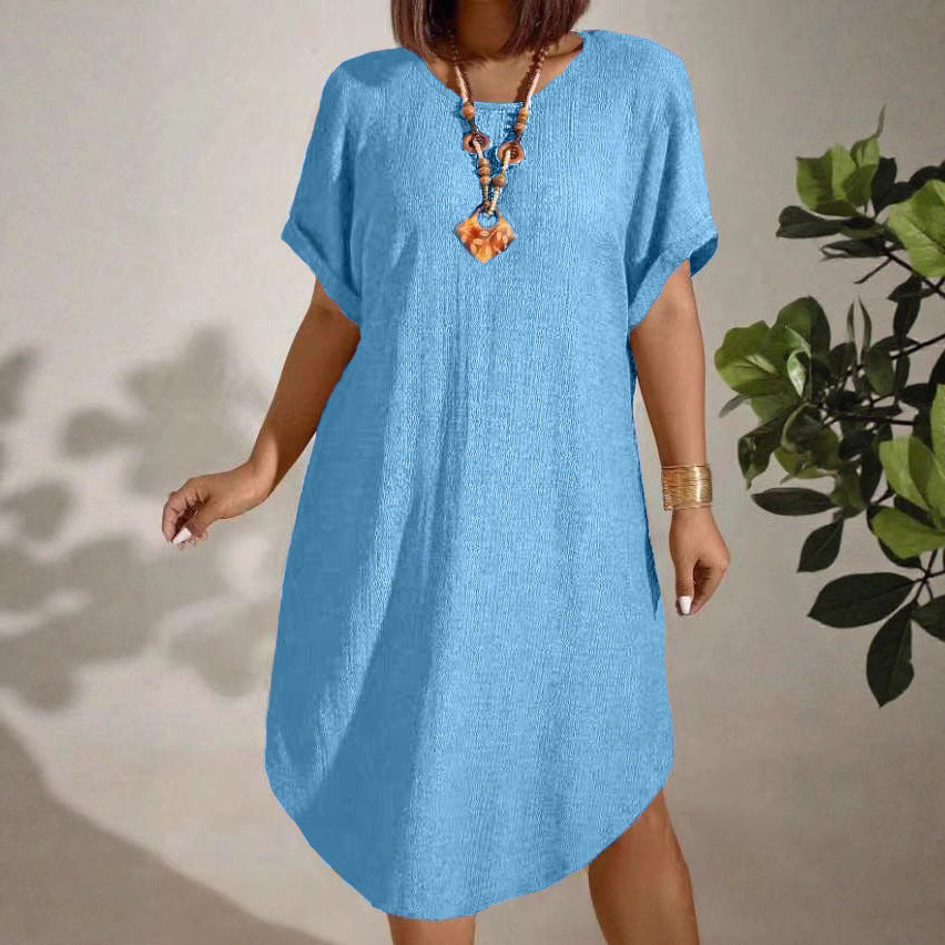 Sommerkleid «Sole» · Casual Midi, Raglan-Ärmel