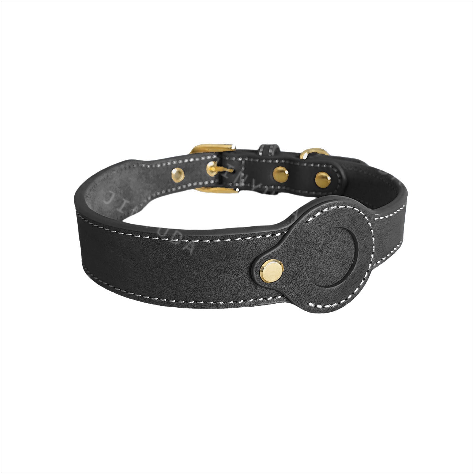 Abnehmbares Lederhalsband für Hunde