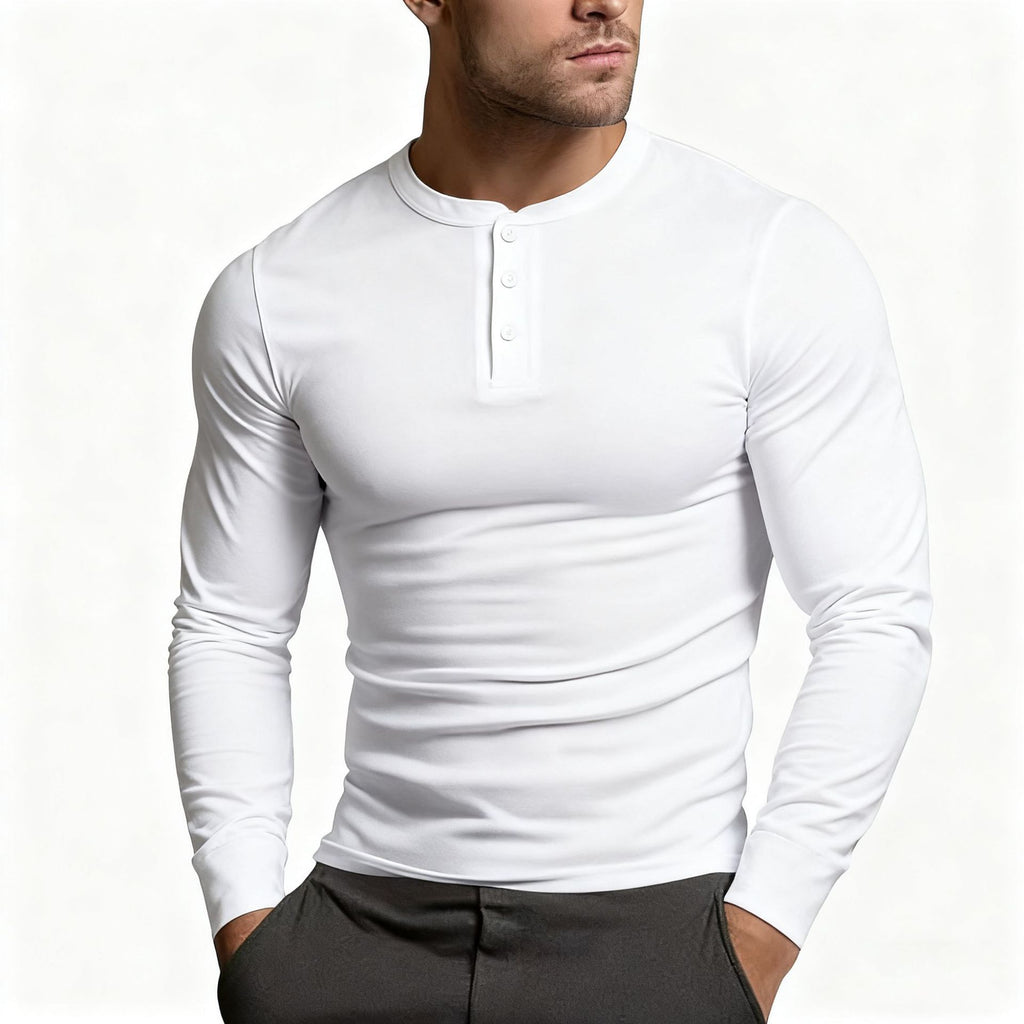 Herren Langarmshirt Europäisch/Amerikanisch