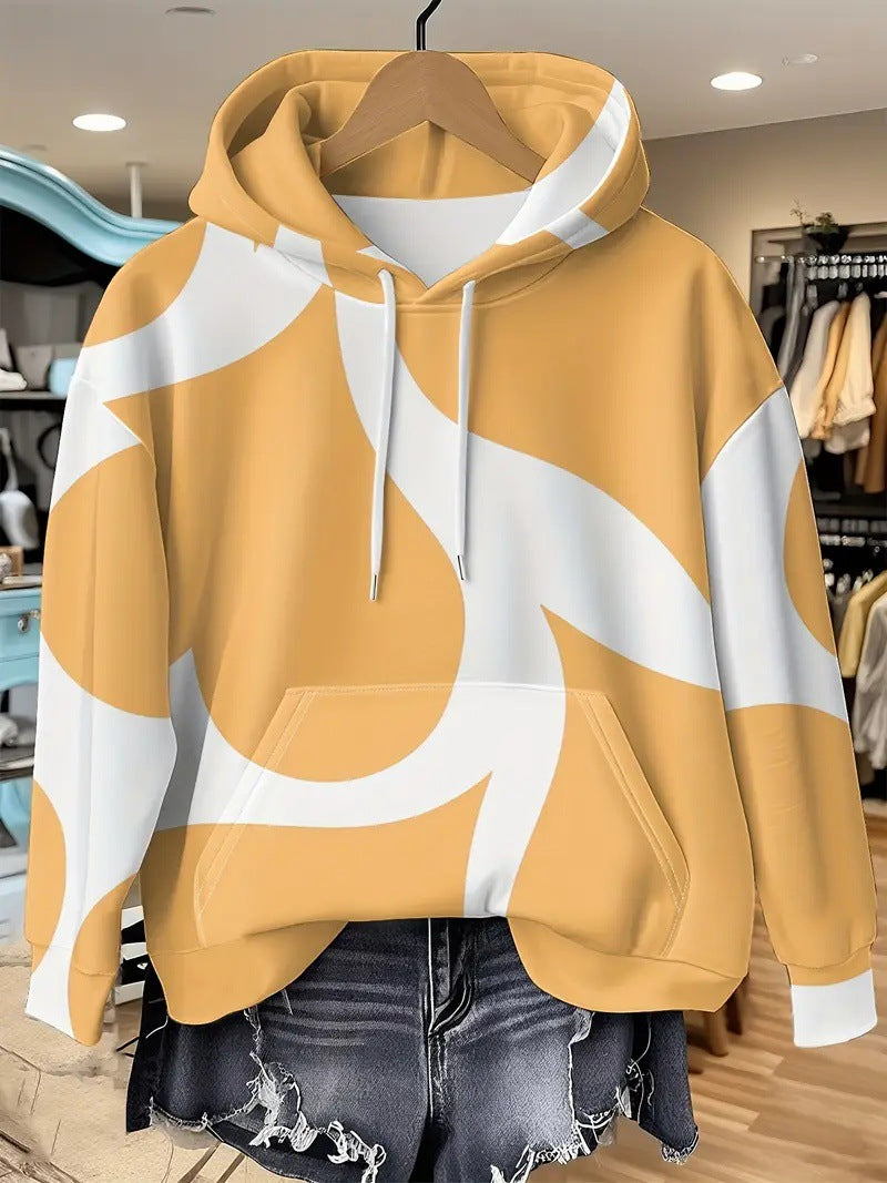 Kapuzenpullover mit 3D-Print für Damen
