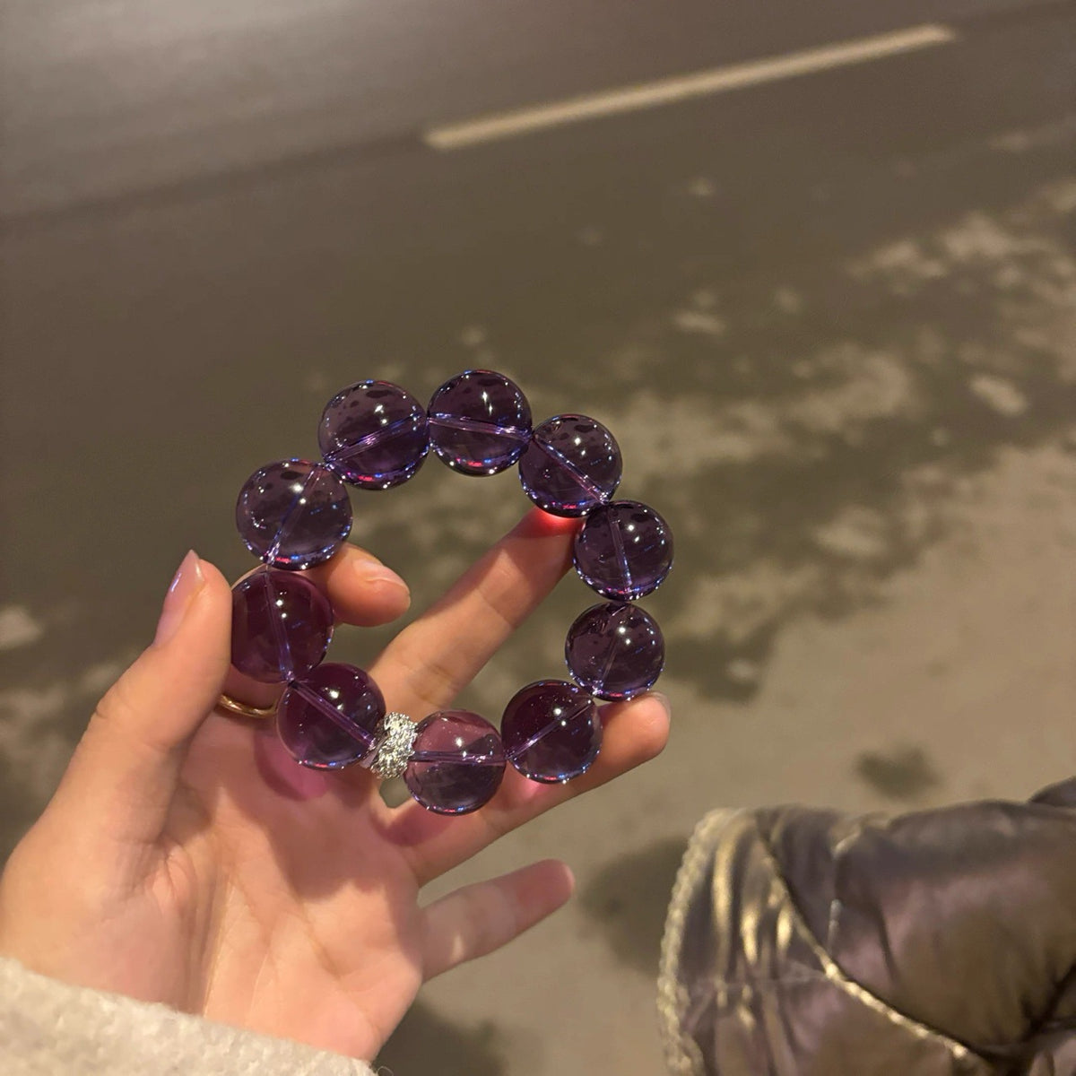 Amethyst Kristallarmband – Bild 4 | LuxeStyle