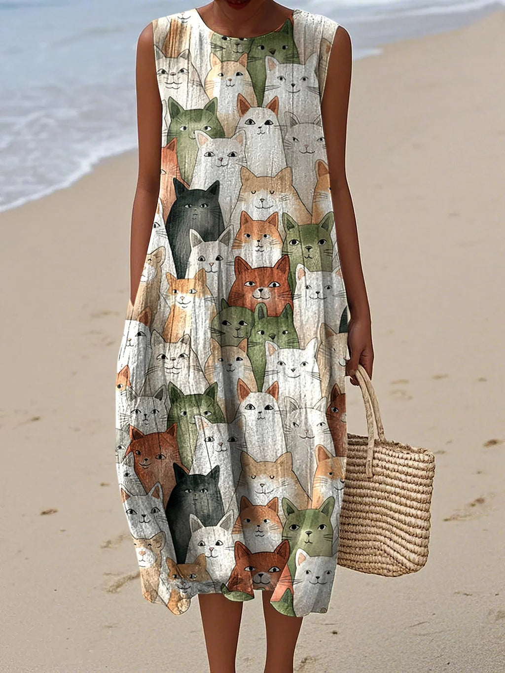 Sommerliches Freizeitkleid mit Taschen – Bild 2 | LuxeStyle