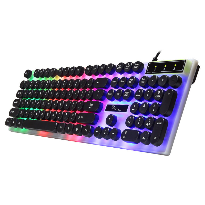 Wasserdichte RGB-Gaming-Tastatur mit Glaspanel