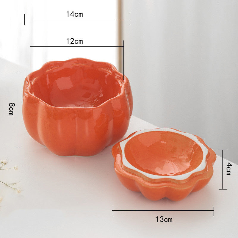 Keramik-Bowl in Kürbisform für Katze und H – Bild 5 | LuxeStyle