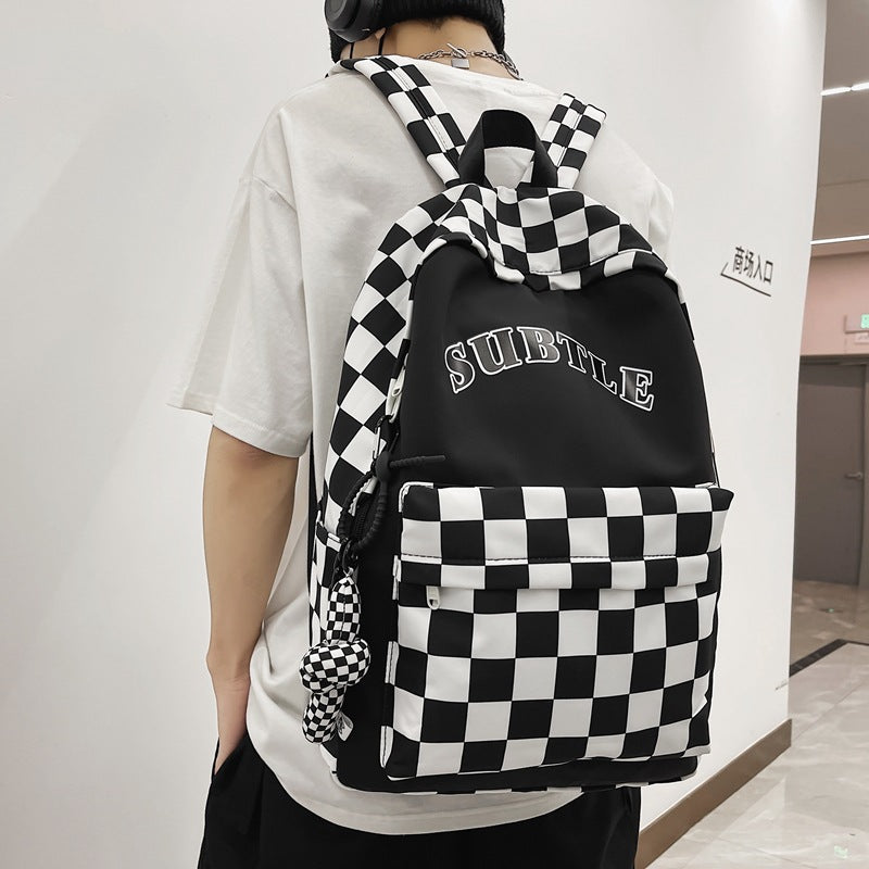 Trendiger Kariert-Rucksack für Studierende – Bild 9 | LuxeStyle