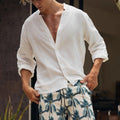 Herren Hemd Atmungsaktiv Langarm Einfarbig – Bild 11 | LuxeStyle