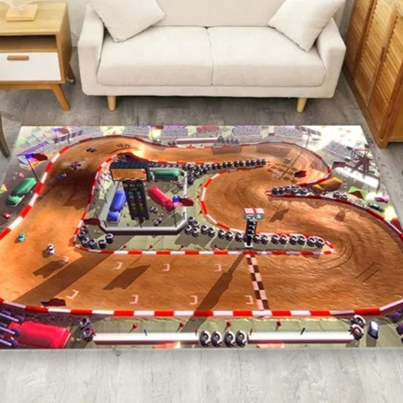 Offroad-Strecken Teppich für Kinderzimmer