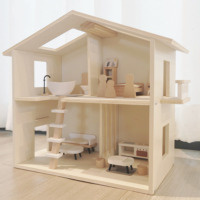 Holzpuppenhaus zum Zusammenbauen | LuxeStyle