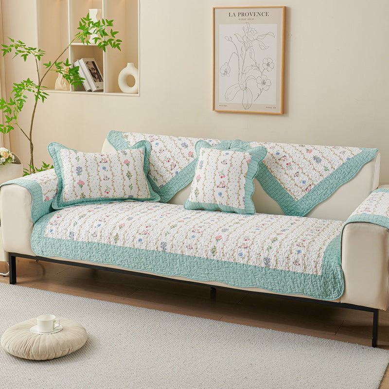 Sofaabdeckung aus Baumwolle, rutschfest, alljährlich – Bild 4 | LuxeStyle