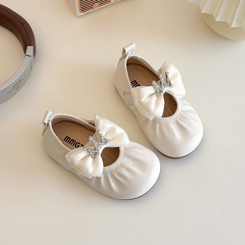 Prinzessinnen-Schuhe mit weicher Sohle und Velcro, atmungsaktiv
