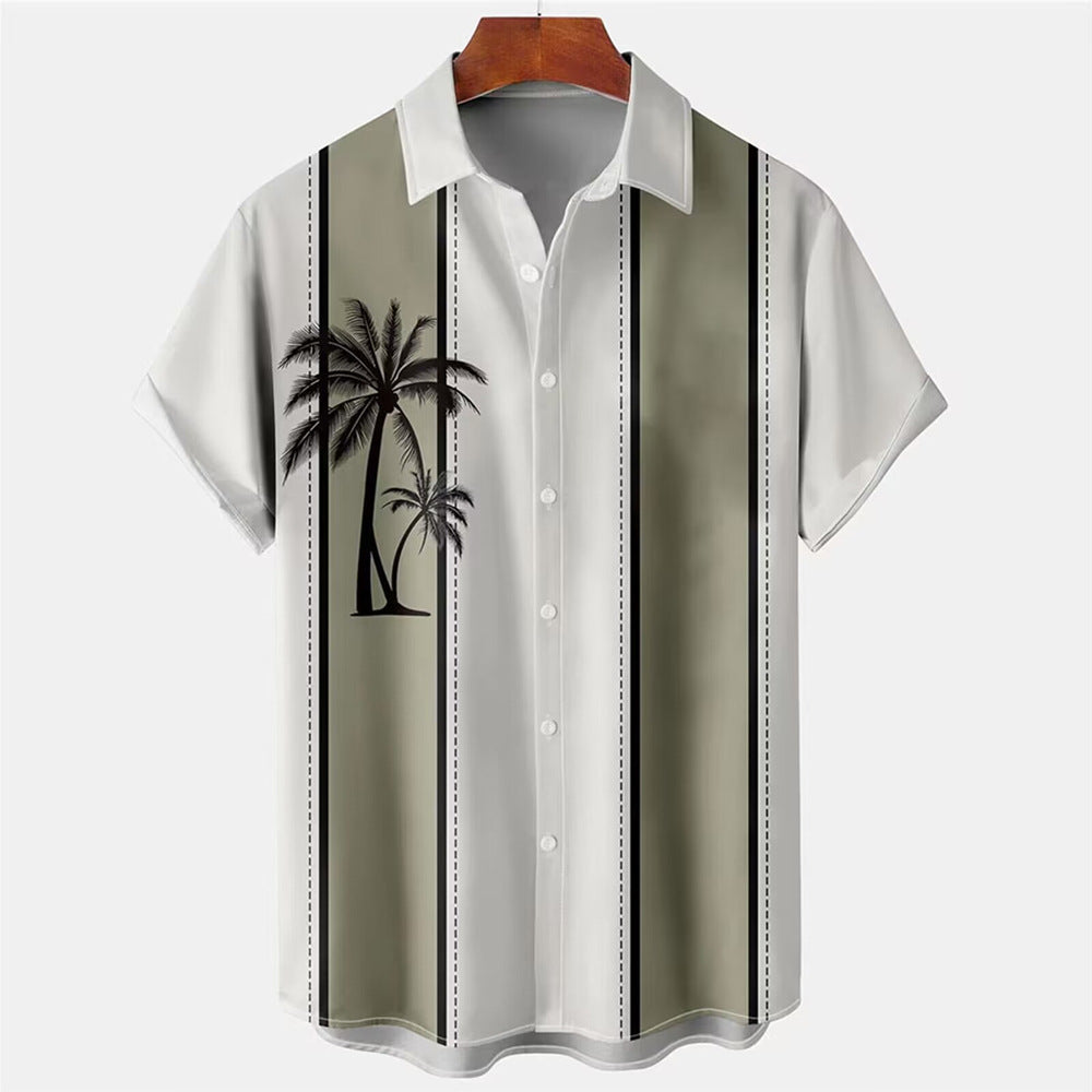 Hawaiihemd für Herren mit 3D-Print – Bild 3 | LuxeStyle