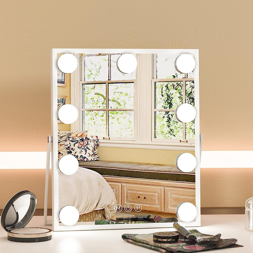 LED Schminkspiegel mit 9 Lichtern – Bild 3 | LuxeStyle