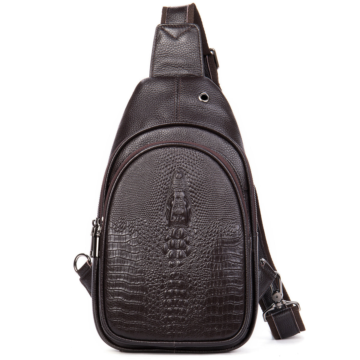 Crossbody-Tasche aus Vollschicht-Leder – Bild 3 | LuxeStyle