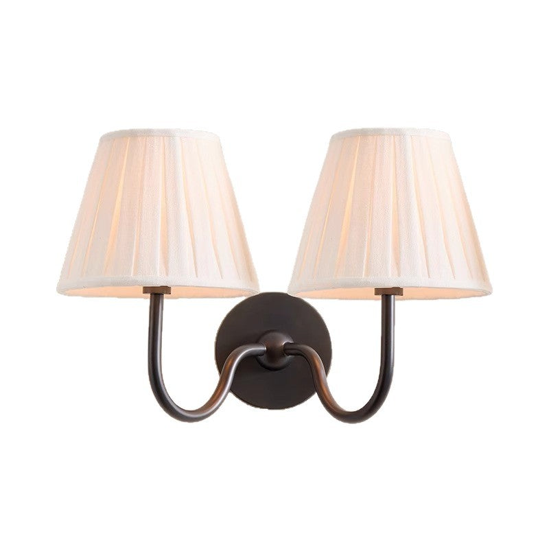 Wandlampe aus Kupfer mit weissem Lampenschirm – Bild 4 | LuxeStyle