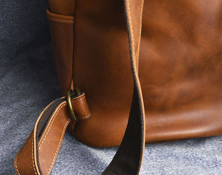 Vintage Crazy Horse Leder Rucksack