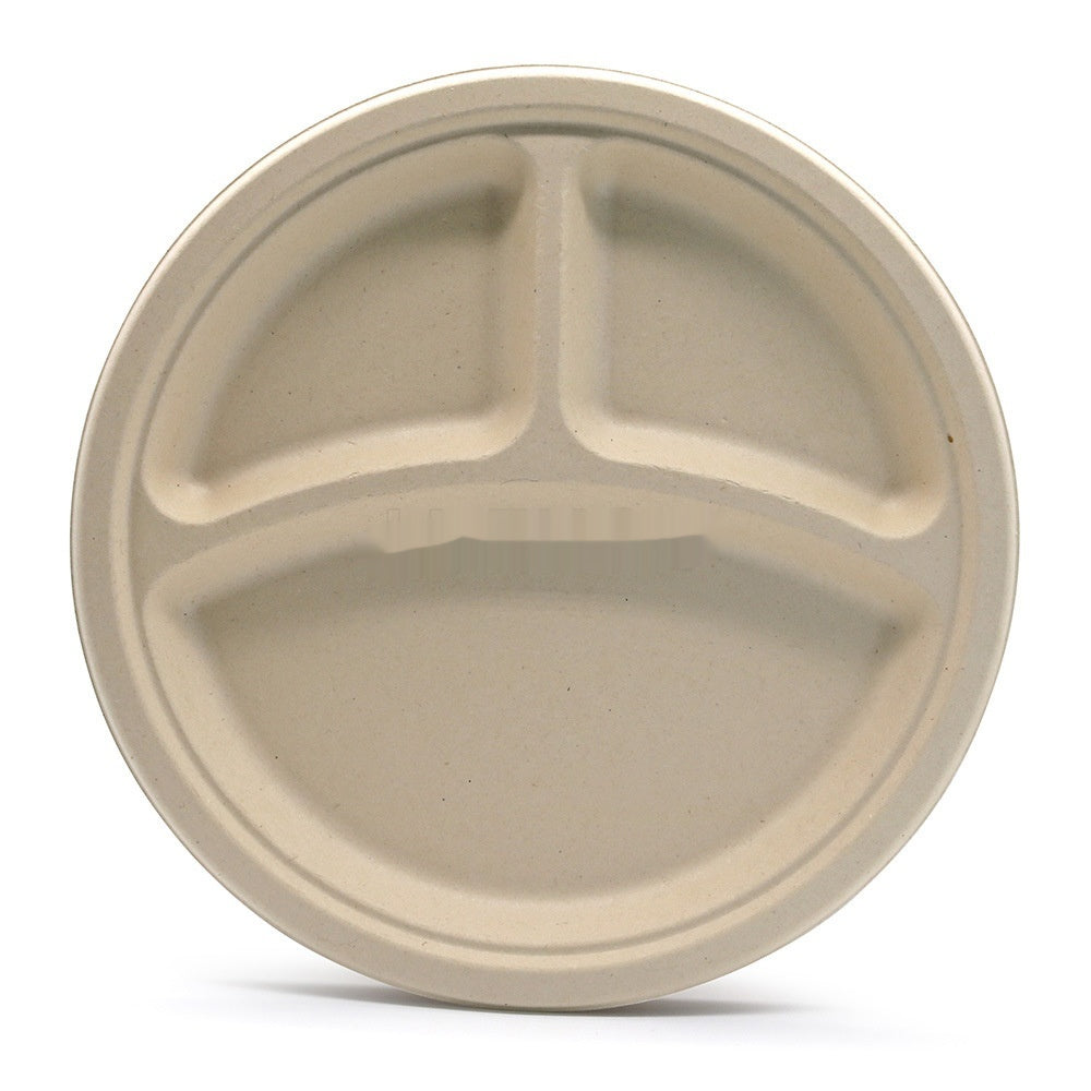 Oasis Bagasse 3-Raster Teller, 50 Stk.