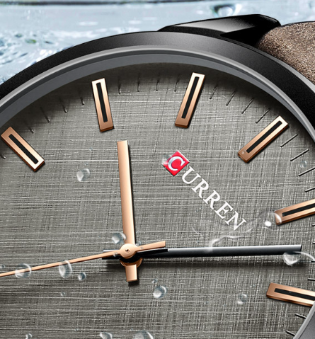 Wasserdichte Herrenuhr mit Lederarmband – Bild 6 | LuxeStyle