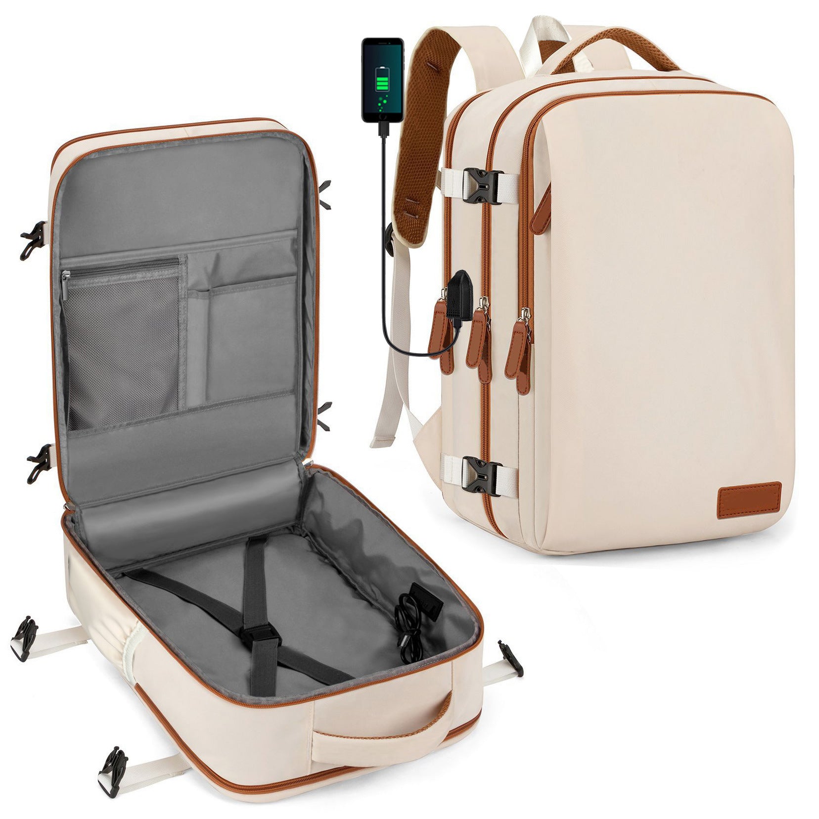 Herren-Rucksack Oxford Stoff