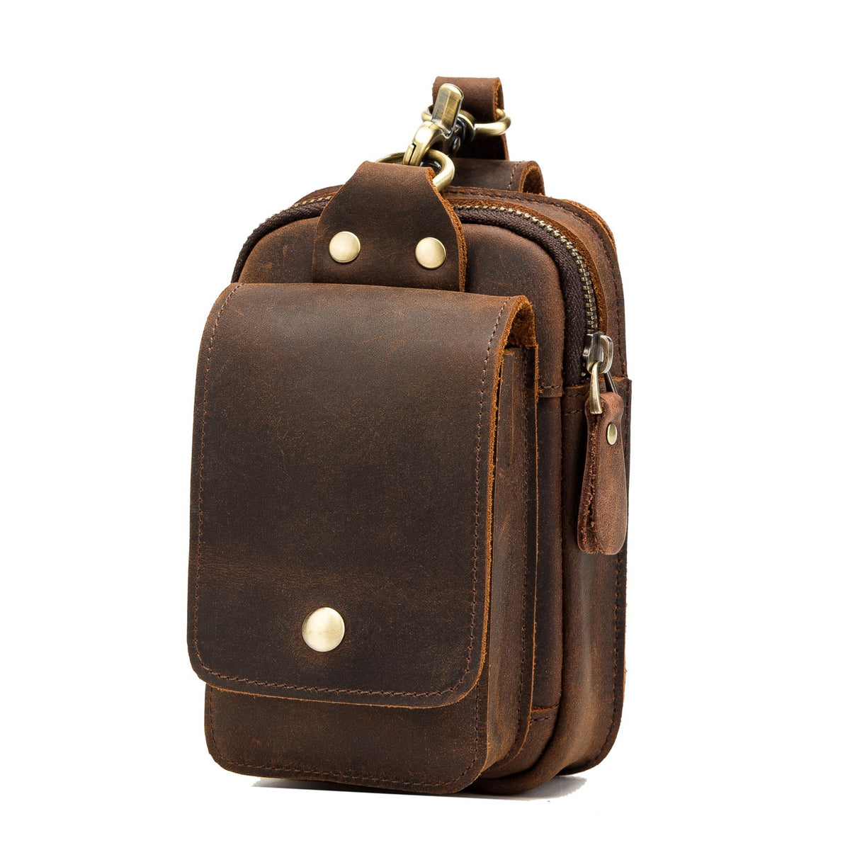 Leder-Gürteltasche mit Haken – Bild 2 | LuxeStyle