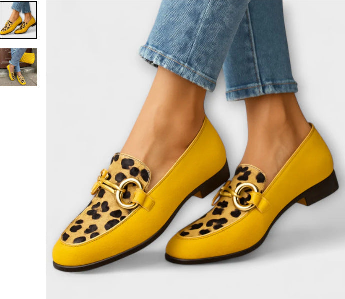 Chunky-Heel Halbschuhe mit Riemen