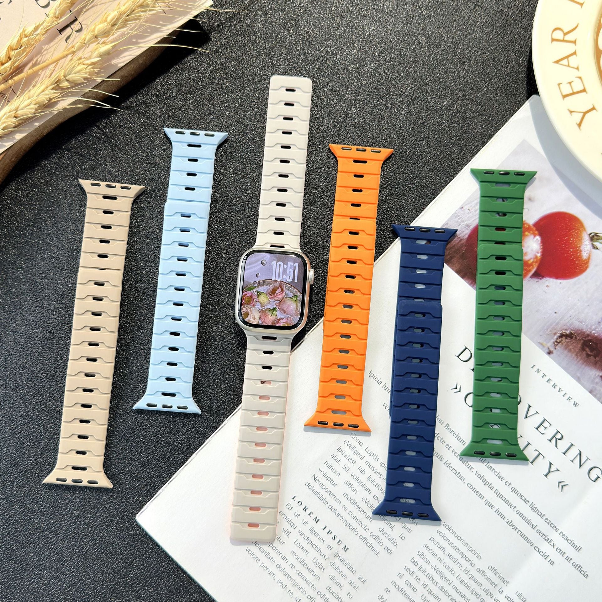 Magnetisches Silikonarmband für Apple Watch