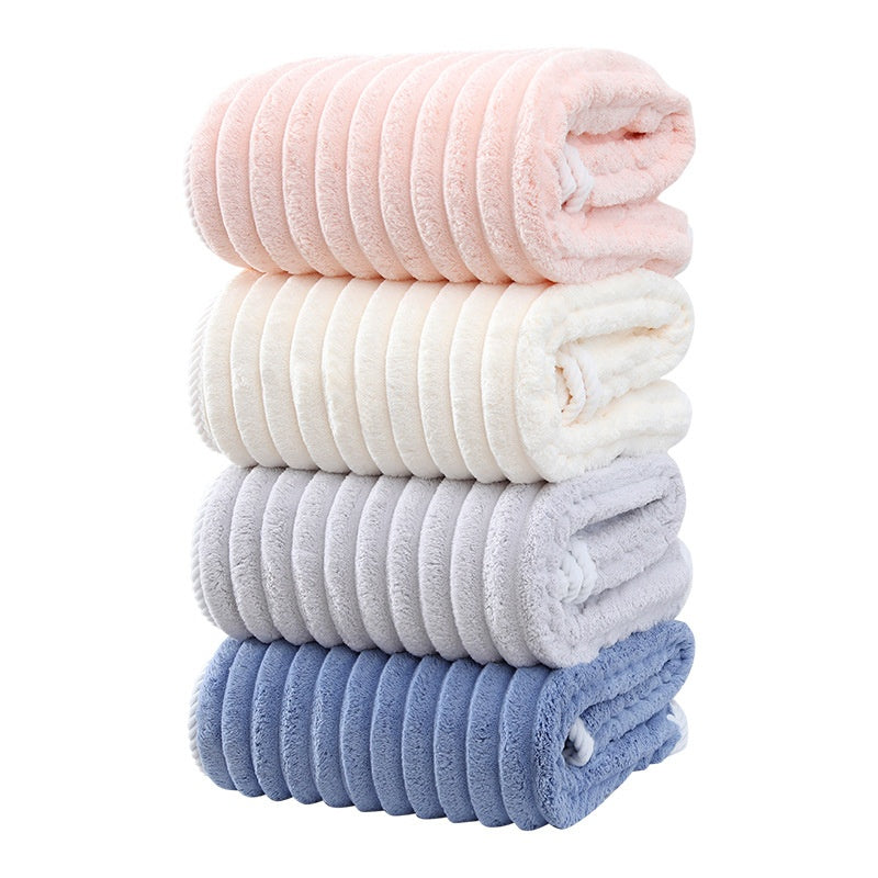 Dickes Korallen-Fleece Badetuch