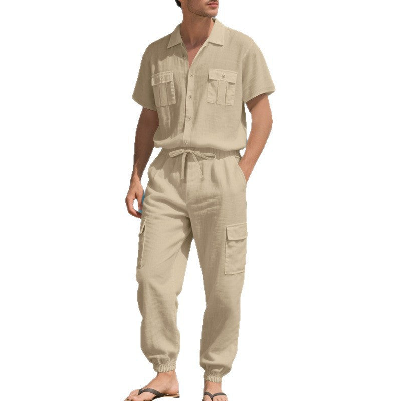 Kurzarmhemd & Leinenhose Set – Bild 4 | LuxeStyle