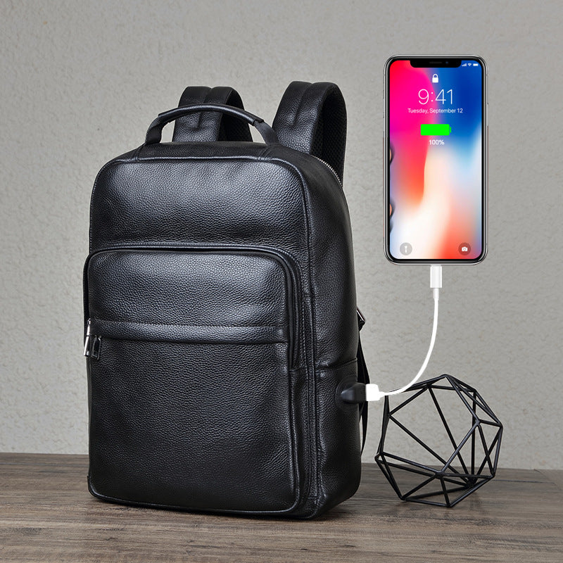 Rindsleder Rucksack für Business Laptop – Bild 3 | LuxeStyle