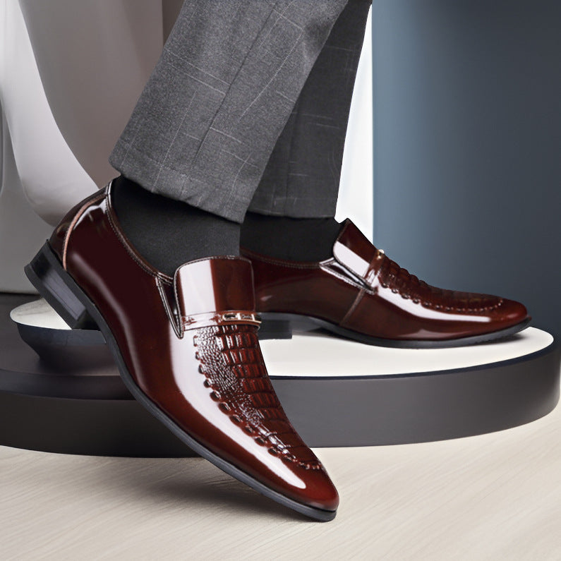 Herrenschuhe Kroko-Muster Lackleder – Bild 7 | LuxeStyle
