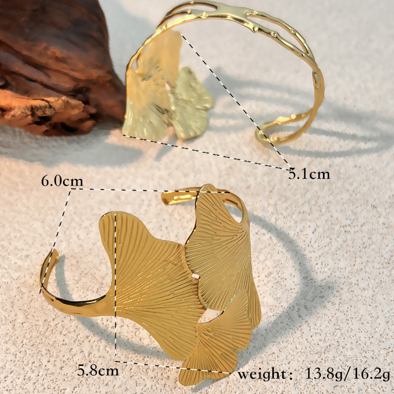 Vintage-Ginkgo-Blatt Armband