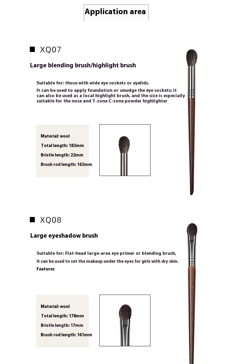 Lidschattenpinsel-Set aus feiner Guangfeng-Wolle – Bild 9 | LuxeStyle