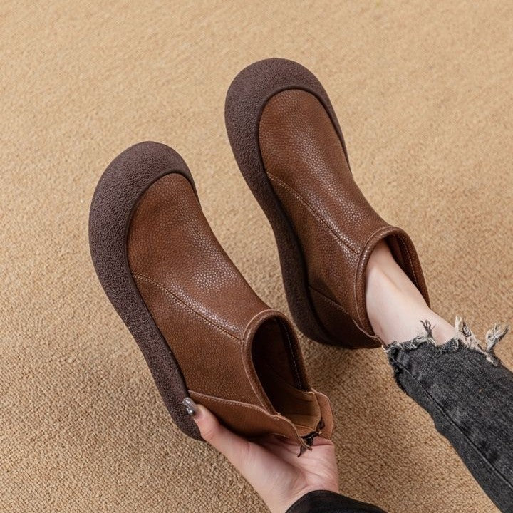 Vintage Damen Boots mit weicher Sohle | LuxeStyle