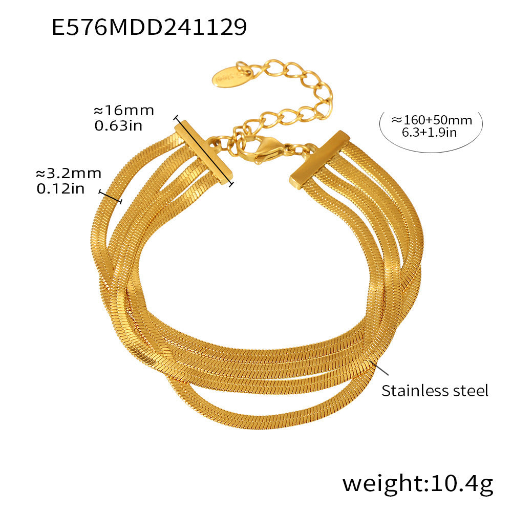 Mehrreihiges Titan-Armband für Damen – Bild 4 | LuxeStyle