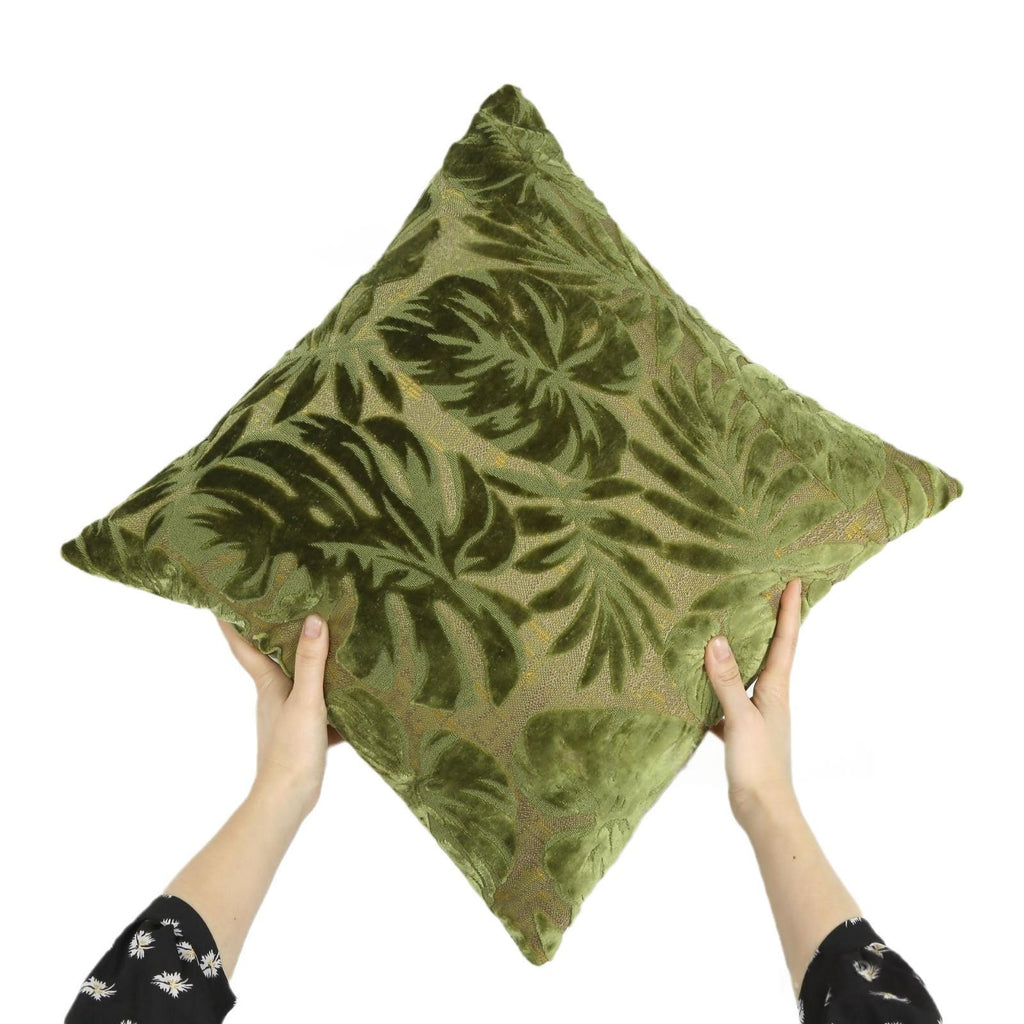Jacquard Kissenbezug mit Stickerei